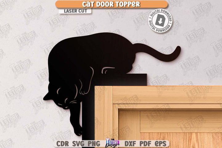 Cat Door Corner Laser Cut | Wall Signs