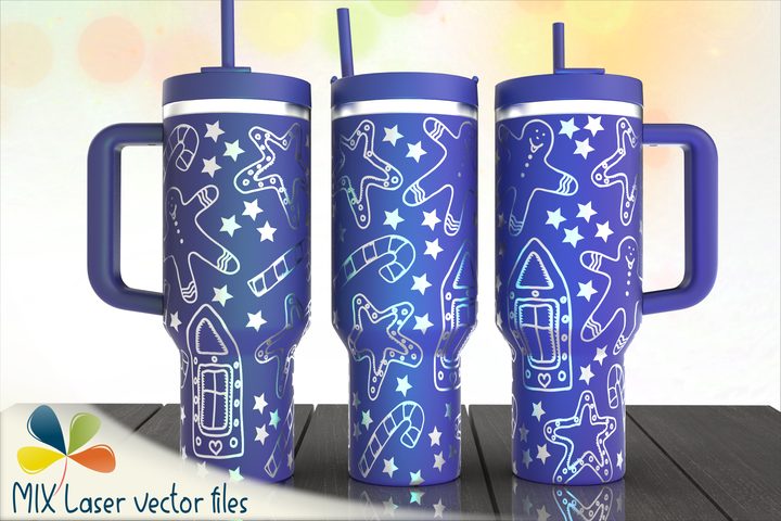 Christmas 40oz Tumbler Engraving Design