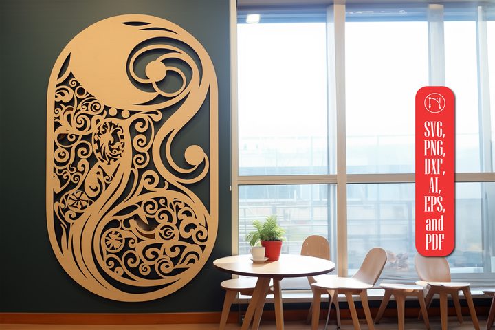 Coffee Shop Laser Cut Decor SVG