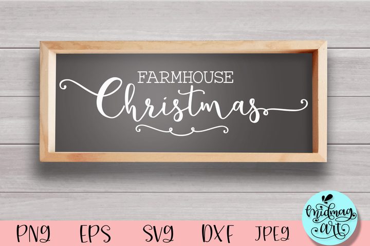 Farmhouse Christmas Wood Sign Svg