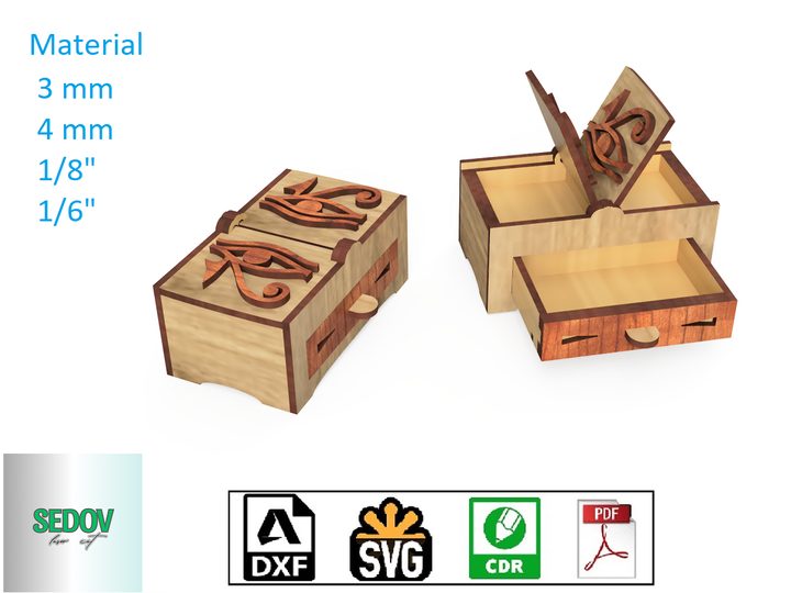 Laser Cut Box Template for Board Games