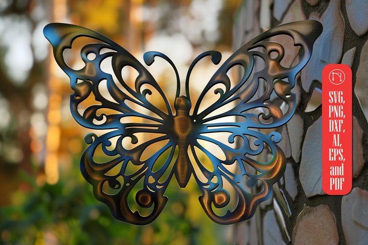 Mystical Butterfly Laser Cut Decor SVG
