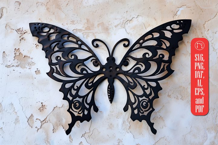 Mystical Butterfly Laser Cut Decor SVG