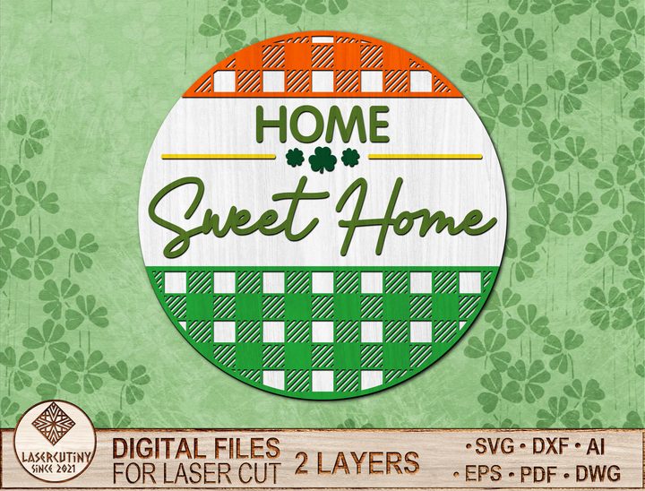 Shamrock Wood Signs,Welcome Sign