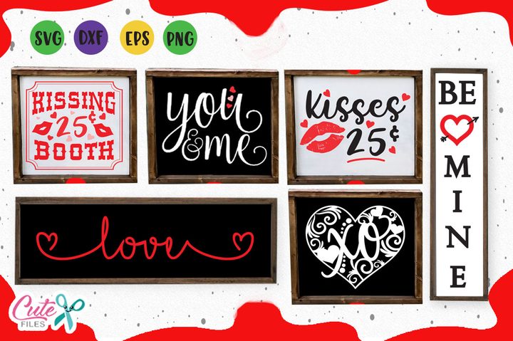 Valentine Wood Signs