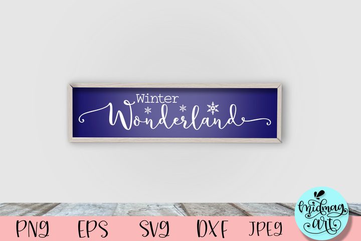 Winter Wonderland Wood Sign Svg