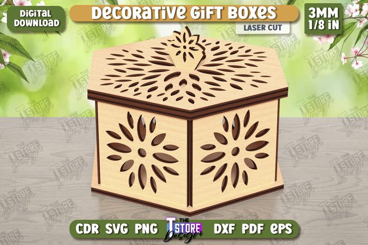 Wooden Storage Box Laser Cut | Gift Box