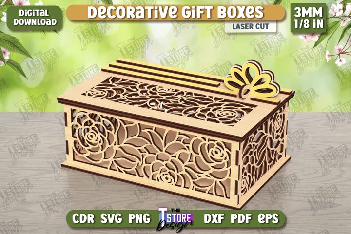 Wooden Storage Box Laser Cut | Gift Box