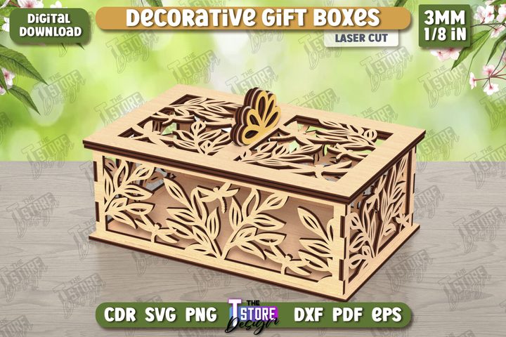 Wooden Storage Box Laser Cut | Gift Box