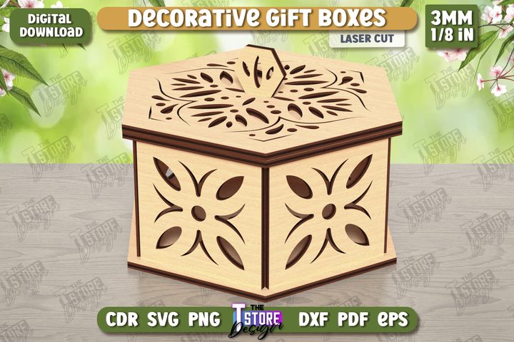 Wooden Storage Box Laser Cut | Gift Box